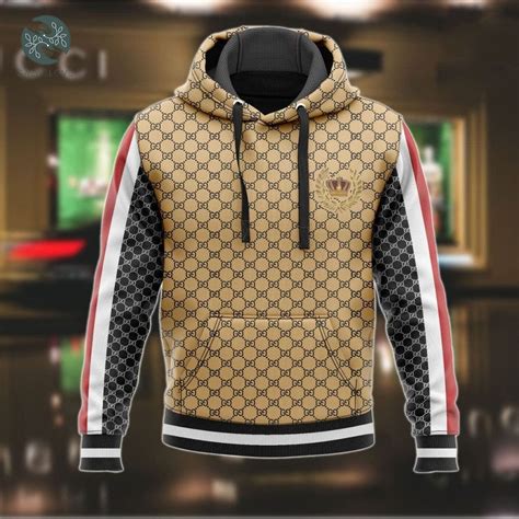 gucci hoodie white gold|cheapest Gucci hoodie.